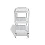 Staples 3-Shelf Plastic/Poly Mobile Utility Cart with Swivel Wheels, Gray (61257)~#|#~s1196021_sc7