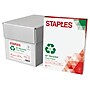 Staples 30% Recycled 8.5" x 11" Copy Paper, 20 lbs., 92 Brightness, 500 Sheets/Ream, 5 Reams/Carton (51959-US)~#|#~s1196957_sc7