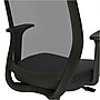 Staples Essentials Fabric Drafting Stool with Backrest and Footrest, Black (UN59384)~#|#~s1198886_sc7