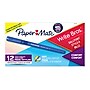 Paper Mate Write Bros. Grip Ballpoint Pen, Medium Point, Blue Ink, Dozen  (8808087)~#|#~s1201386_sc7