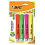 BIC Brite Liner Tank Highlighter, Chisel Tip, Assorted, 4/Pack (32318)~#|#~s1202406_sc7