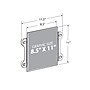 Azar Sign Holder, 12" x 11.5", Vertical, Wall Mounted, Clear, Acrylic, 2/Pack (106614)~#|#~s1205468_sc7