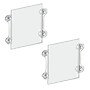 Azar Sign Holder, 12" x 11.5", Vertical, Wall Mounted, Clear, Acrylic, 2/Pack (106614)~#|#~s1205470_sc7
