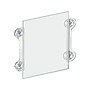 Azar Sign Holder, 12" x 11.5", Vertical, Wall Mounted, Clear, Acrylic, 2/Pack (106614)~#|#~s1205471_sc7