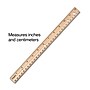 Staples 12" Wooden Imperial/Metric Ruler (51891)~#|#~s1206566_sc7