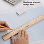 Staples 12" Wooden Standard Imperial Scale Ruler, Wooden (51881-CC)~#|#~s1206570_sc7