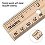 Staples 12" Wooden Imperial/Metric Ruler (51891)~#|#~s1206571_sc7