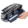 Staples One-Touch Adjustable Punch, 45 Sheet Capacity, Gray/Blue (20268/14824)~#|#~s1208275_sc7