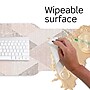 SO-MINE Leslee Vinyl Desk Pad, 11.75" x 27.5", Brown (SM755)~#|#~s1208361_sc7