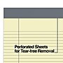 TRU RED™ Notepads, 8.5" x 11.75", Narrow Ruled, Canary, 50 Sheets/Pad, 12 Pads/Pack (TR57368)~#|#~s1211810_sc7