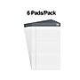 TRU RED™ Notepad, 5" x 8", Narrow Ruled, White, 50 Sheets/Pad, 6 Pads/Pack (TR57358)~#|#~s1211911_sc7