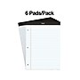 Staples Notepads, 8.5" x 11.75", Wide Ruled, White, 100 Sheets/Pad, 6 Pads/Pack (ST57350)~#|#~s1212048_sc7