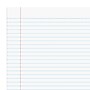 Staples Notepads, 8.5" x 11" (US letter), Wide Ruled, White, 50 Sheets/Pad, Dozen Pads/Pack (ST57334)~#|#~s1212074_sc7