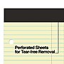 Staples Notepad, 8.5" x 11.75", Law Ruled, Canary, 100 Sheets/Pad, Each (ST57348)~#|#~s1212129_sc7