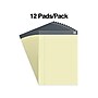TRU RED™ Notepads, 8.5" x 11.75", Wide Ruled, Canary, 50 Sheets/Pad, 12 Pads/Pack (TR57366)~#|#~s1212131_sc7