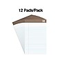 TRU RED™ Notepad, 5" x 8", Narrow Ruled, White, 50 Sheets/Pad, Dozen Pads/Pack (TR58181)~#|#~s1212151_sc7