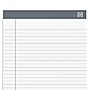 TRU RED™ Notepads, 8.5" x 11.75", Wide Ruled, White, 50 Sheets/Pad, 12 Pads/Pack (TR57367)~#|#~s1212317_sc7