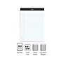 Staples Notepads, 8.5" x 11.75", Wide Ruled, White, 100 Sheets/Pad, 6 Pads/Pack (ST57350)~#|#~s1212389_sc7