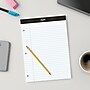 Staples Notepads, 8.5" x 11.75", Wide Ruled, White, 100 Sheets/Pad, 6 Pads/Pack (ST57350)~#|#~s1212396_sc7