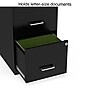 Staples 2-Drawer Vertical File Cabinet, Letter Size, Lockable, 24.1"H x 14.3"W x 18"D, Black (ST52149-CC)~#|#~s1212842_sc7