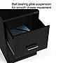 Staples 2-Drawer Vertical File Cabinet, Letter Size, Lockable, 24.1"H x 14.3"W x 18"D, Black (ST52149-CC)~#|#~s1212845_sc7