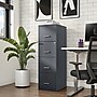 Staples 4-Drawer Vertical File Cabinet, Letter Size, Lockable, 45.8"H x 14.3"W x 18.9"D, Charcoal (ST52148-CC)~#|#~s1212855_sc7