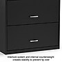 STAPLES 2-Drawer Lateral File Cabinet, Letter & Legal Size Documents, Lockable, 29.8" W x 20.6" D x 27.3" H, Black~#|#~s1212862_sc7
