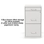 Staples 3-Drawer Mobile Vertical File Cabinet, Letter Size, Lockable, 26.9"H x 14.3"W x 18.9"D, White (ST52144-CC)~#|#~s1212883_sc7