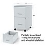 Staples 2-Drawer Mobile Vertical File Cabinet, Letter Size, Lockable, 26.3"H x 14.3"W x 18.9"D, Gray (ST60053-CC)~#|#~s1212911_sc7