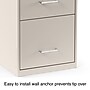 Staples 4-Drawer Light Duty Vertical File Cabinet, Locking, Letter, Putty, 18"D (52147)~#|#~s1212925_sc7