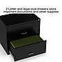 STAPLES 2-Drawer Lateral File Cabinet, Letter & Legal Size Documents, Lockable, 29.8" W x 20.6" D x 27.3" H, Black~#|#~s1212944_sc7
