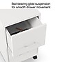Staples® 2-Drawer Mobile Vertical File Cabinet, Letter Size, Lockable, 26.3"H x 14"W x 18"D, White (52155)~#|#~s1212969_sc7