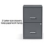 Staples Light Duty 2-Drawer Mobile Vertical File Cabinet, Letter Size, Lockable, 24.1"H x 14.3"W x 18"D, Charcoal (ST52143-CC)~#|#~s1212984_sc7