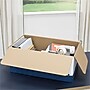 Bankers Box Heavy-Duty Corrugated File Storage Boxes, String & Button, Legal Size, White/Blue, 12/Carton (00012)~#|#~s1213035_sc7