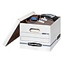 Bankers Box Stor/File 60% Recycled Corrugated File Box Lift Off Lid, Letter/Legal Size, White/Blue, 20/Pack (0070333)~#|#~s1213037_sc7