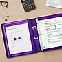 Staples 1 1/2" 3-Ring Better Binder, Purple (19061)~#|#~s1214284_sc7
