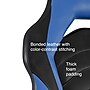 Staples Emerge Vortex Bonded Leather Ergonomic Gaming Chair, Black and Blue (58293-CC)~#|#~s1214440_sc7
