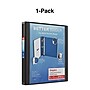 Staples Heavy Duty 1" 3-Ring Better Binder, D-Ring, Black (ST55838-CC)~#|#~s1214550_sc7