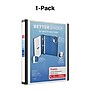 Staples Heavy Duty 1" 3-Ring Better Binder, D-Ring, White (ST55840-CC)~#|#~s1214566_sc7