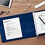 Staples Heavy Duty 1 1/2" 3-Ring Non-View Binder, D-Ring, Blue (ST56273-CC)~#|#~s1215314_sc7
