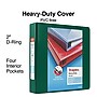 Staples Heavy-Duty 2-Inch D-Ring View Binder, Reinforced Spine, Holds Up to 450 Sheets, Green, for Office & School~#|#~s1215407_sc7