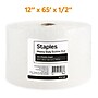 Staples 1/2" Bubble Roll, 12" x 65', Clear (4069422)~#|#~s1215475_sc7