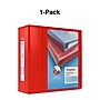 Staples Heavy Duty 5" 3-Ring View Binder, D-Ring, Red (ST56300-CC)~#|#~s1215560_sc7