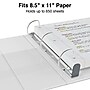 Staples Heavy Duty 3" 3-Ring View Binders, D-Ring, White, 4/Pack (56265CT/24693CT)~#|#~s1215571_sc7