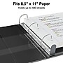 Staples Heavy Duty 2" 3-Ring View Binders, D-Ring, Black, 6/Pack (56233CT/24684CT)~#|#~s1215573_sc7
