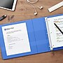Staples Heavy Duty 4" 3-Ring View Binder, D-Ring, Periwinkle (ST56293-CC)~#|#~s1215580_sc7
