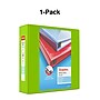 Staples Heavy Duty 3" 3-Ring View Binder, D-Ring, Chartreuse (ST56322-CC)~#|#~s1215591_sc7
