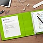 Staples Heavy Duty 3" 3-Ring View Binder, D-Ring, Chartreuse (ST56322-CC)~#|#~s1215604_sc7