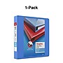Staples Heavy Duty 1 1/2" 3-Ring View Binder, D-Ring, Periwinkle (ST56290-CC)~#|#~s1215642_sc7