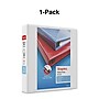 Staples Heavy‑Duty 1.5‑Inch 3‑Ring View Binder, Durable Binder for Office & School Organization, White~#|#~s1215647_sc7
